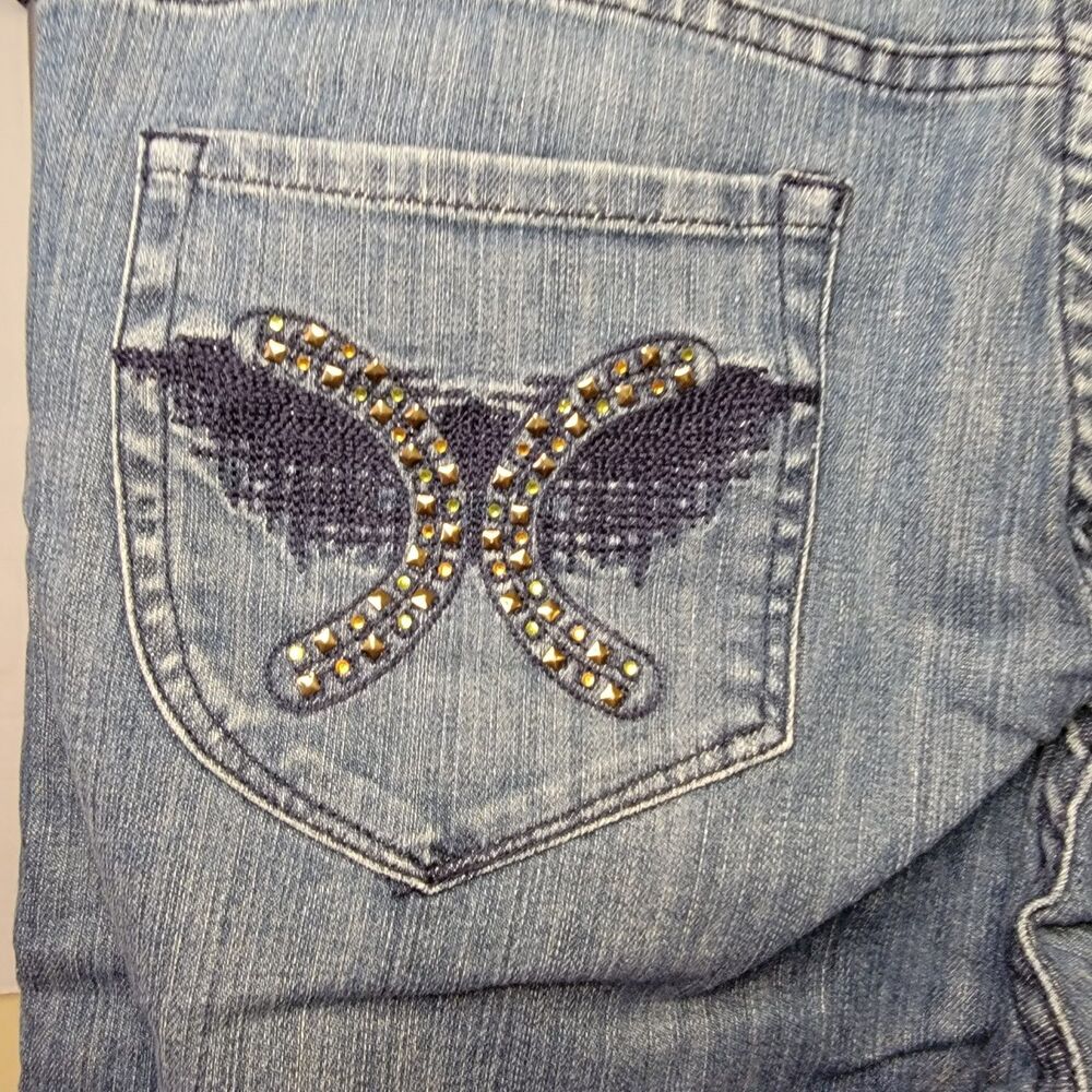 Ooh La La Bootcut Boogie Denim Jeans w/ studs on Pockets - Size 14